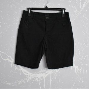 Black Bermuda shorts